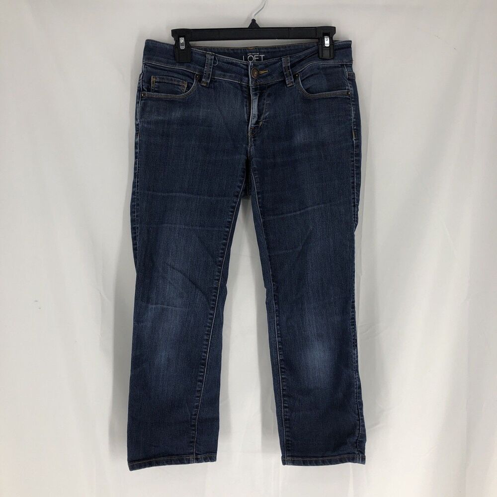 LOFT Medium Wash Modern Denim Crop Skinny Jeans Women's Size 2
